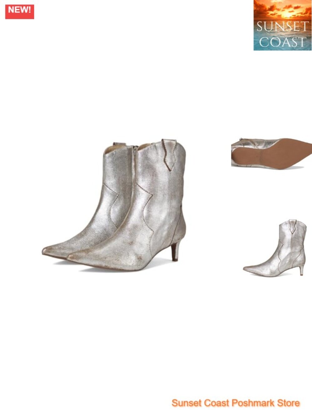 Seychelles Dallas Suede Kitten Heel Ankle Bootie, Pointed Toe, Zip Closure,